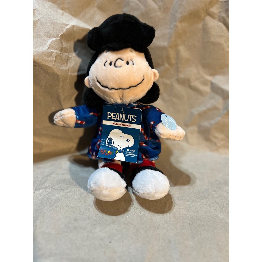 Peanuts 8" Lucy Van Pelt Musical Plush Blue Christmas